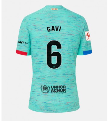 Barcelona Paez Gavi #6 Replika Tredjetrøje 2023-24 Kortærmet